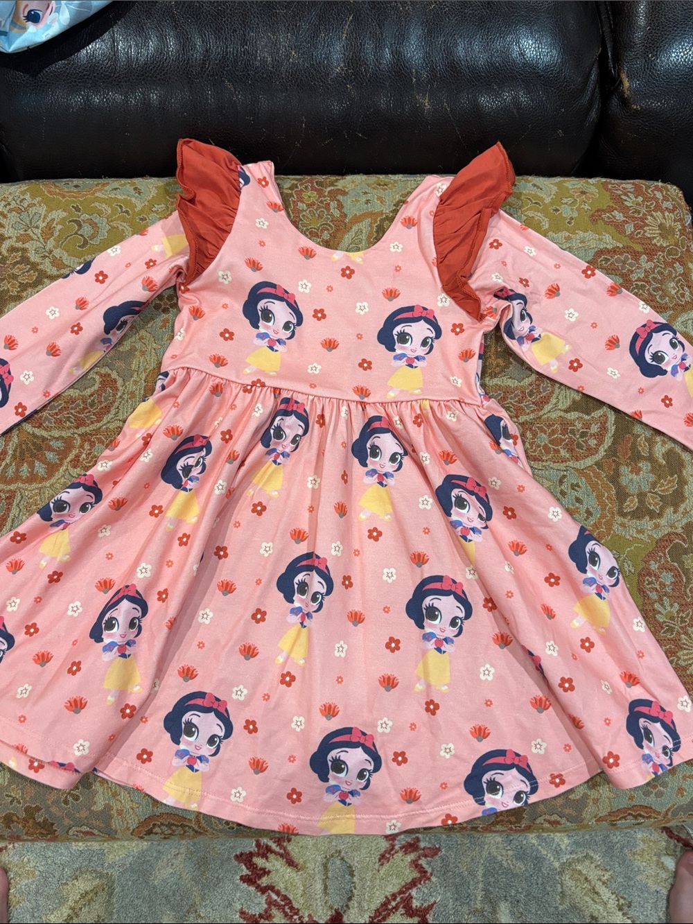 Girls Pink Snow White Monica + Andy 4T long sleeve dress